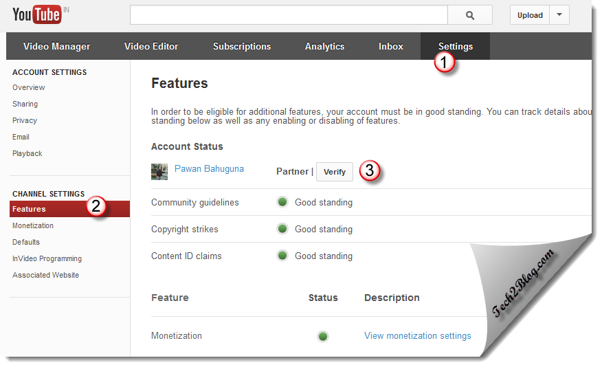 How to Verify  Channel  How to Verify Your  Account