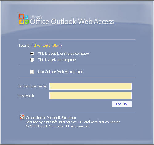 Microsoft outlook web access