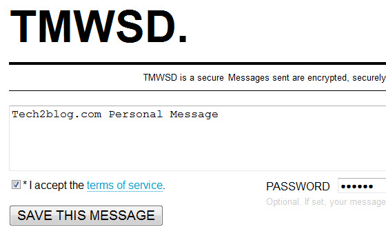 TMWSD secure message