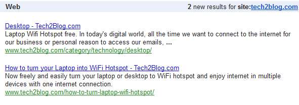 Google Alert tech2blog