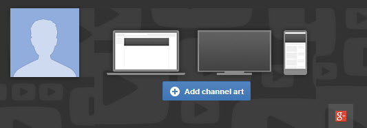 Go to your YouTube Channel and click on Add Channel art as shown ...