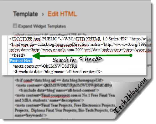 Blogger Edit HTML
