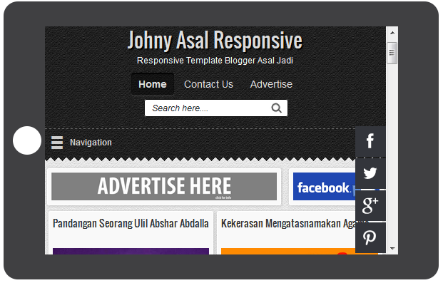 Johny Asal Responsive blogger template