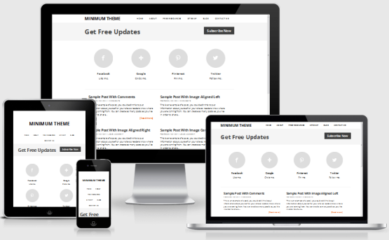 Minimum responsive Theme for blogger