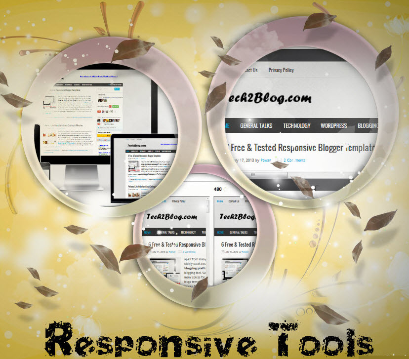 Responsive tools for website