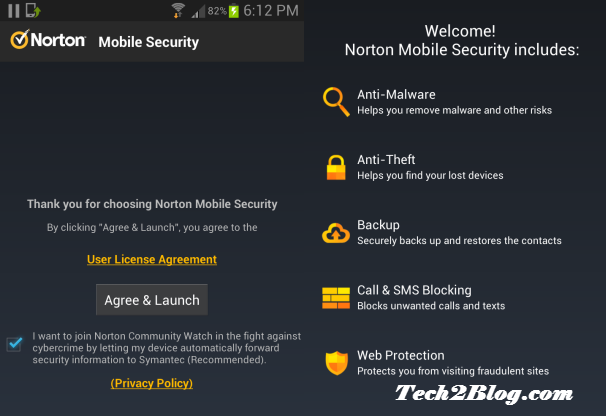 Norton mobile security setup