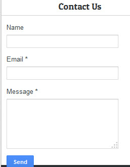 Blogger Contact Form