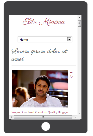 Elite Minima Responsive blogger template