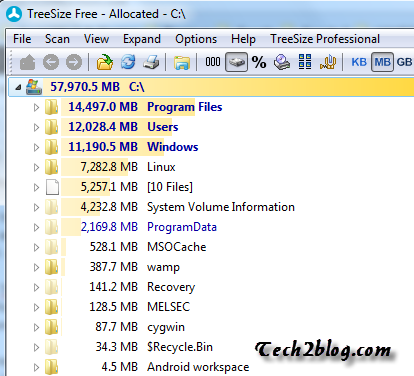 TreeSize Free