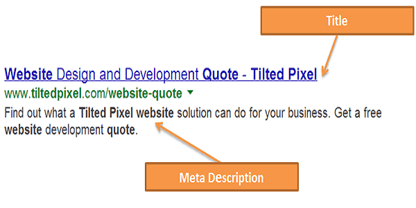 Title Tags and Meta Descriptions