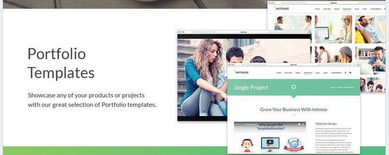 Intense HTML Portfolio Templates