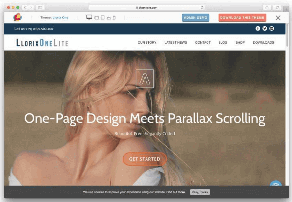 WordPress Theme Llorix One Lite