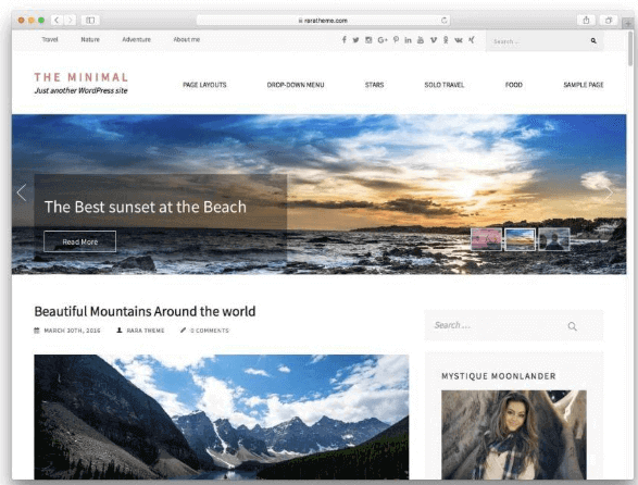 WordPress Theme The Minimal