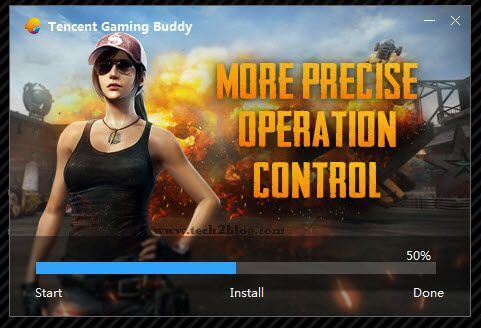 Progress of PUBG mobile Installation on PC