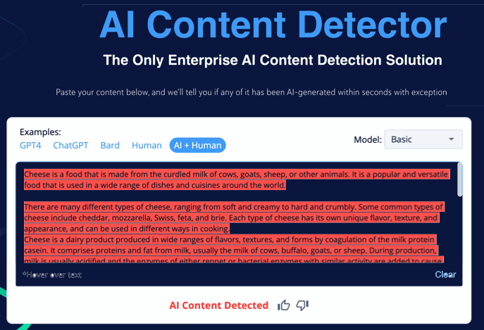 Copyleaks AI Content Detector