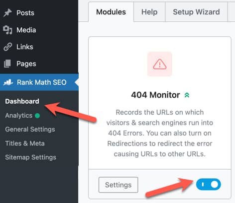 RankMath 404 Monitor